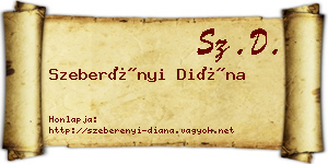 Szeberényi Diána névjegykártya